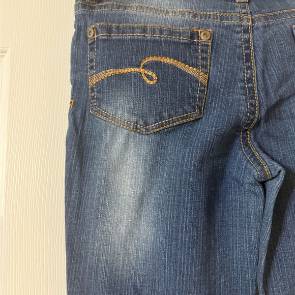 Justice Blue Bootcut Jeans Classic Style - Picture 3 of 11
